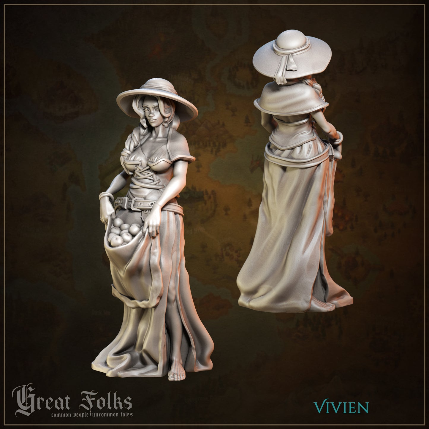Great Folks, Part 3 | NPCs, Villagers, Nobles, Merchants, Criminals | Tabletop Gaming Miniatures Collection | Great Grimoire