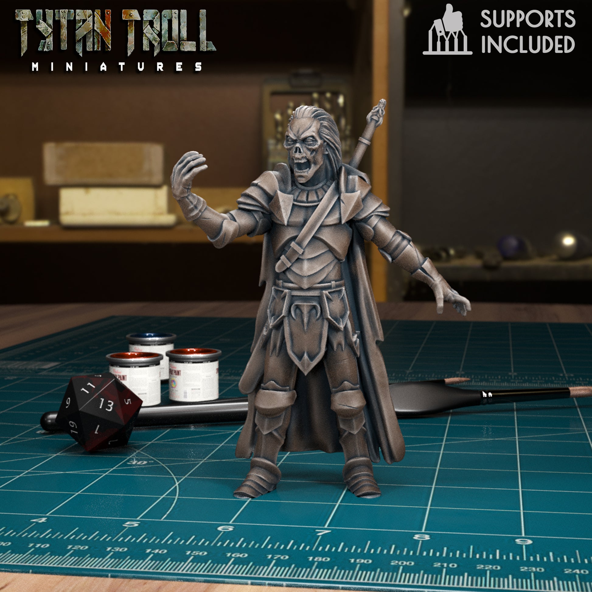 CoS Sir Vladimir Horngaard | D&D TTRPG Mini | TytanTroll Miniatures