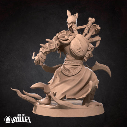 Realm of Bulletcraft, Troll Shadow Hunter | D&D Pathfinder TTRPG Miniature | Bite the Bullet