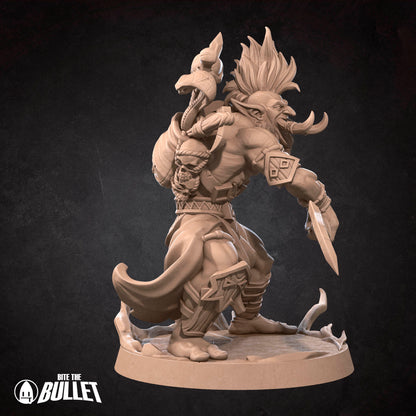 Realm of Bulletcraft, Troll Shadow Hunter | D&D Pathfinder TTRPG Miniature | Bite the Bullet