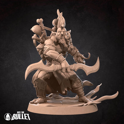 Realm of Bulletcraft, Troll Shadow Hunter | D&D Pathfinder TTRPG Miniature | Bite the Bullet