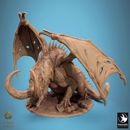 Infernal Dragon Vorrak Thul | D&D TTRPG Mini | Rescale Miniatures