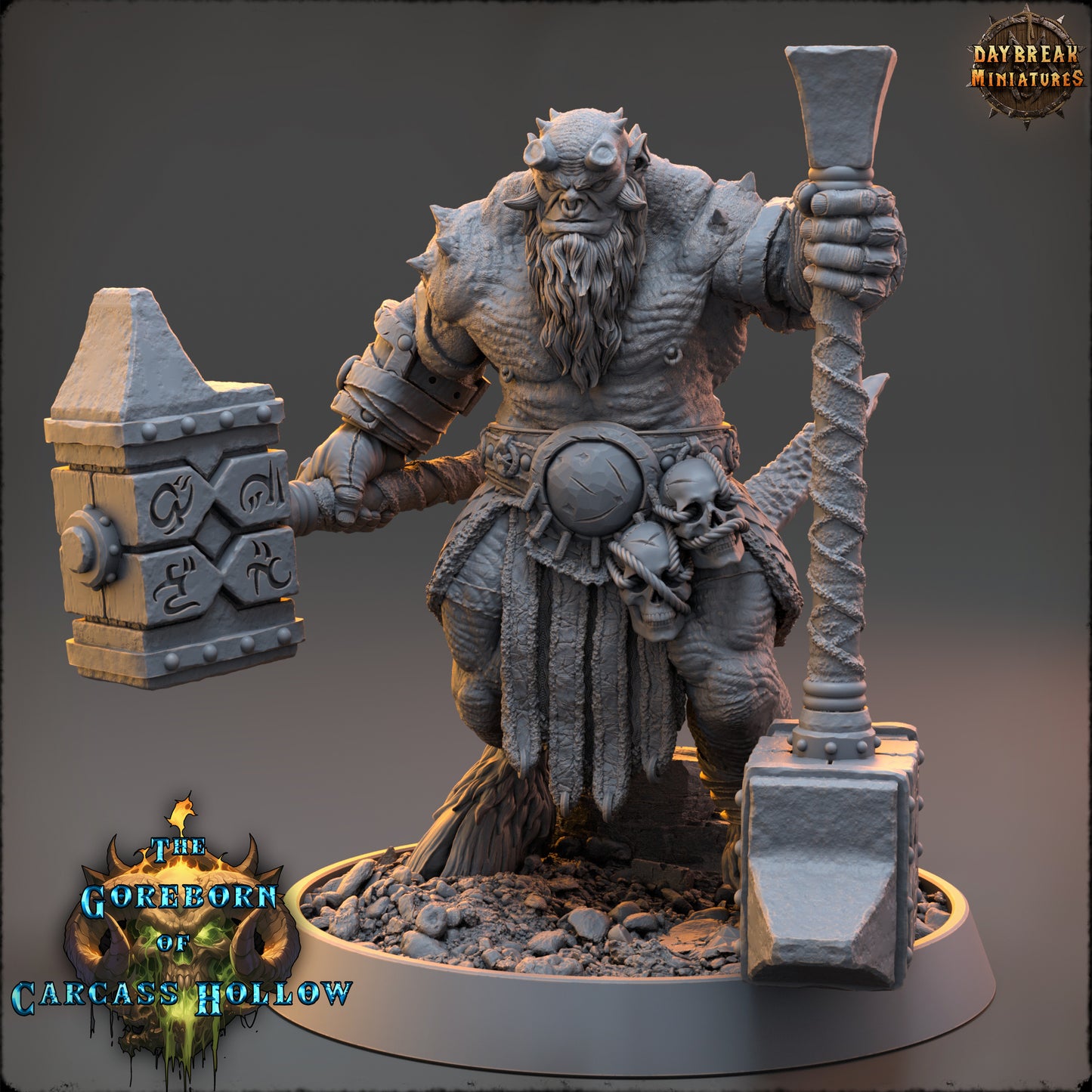 Demons - The Goreborn of Carcass Hollow | Tabletop or Display Scale | D&D Mini + Terrain | Daybreak Miniatures