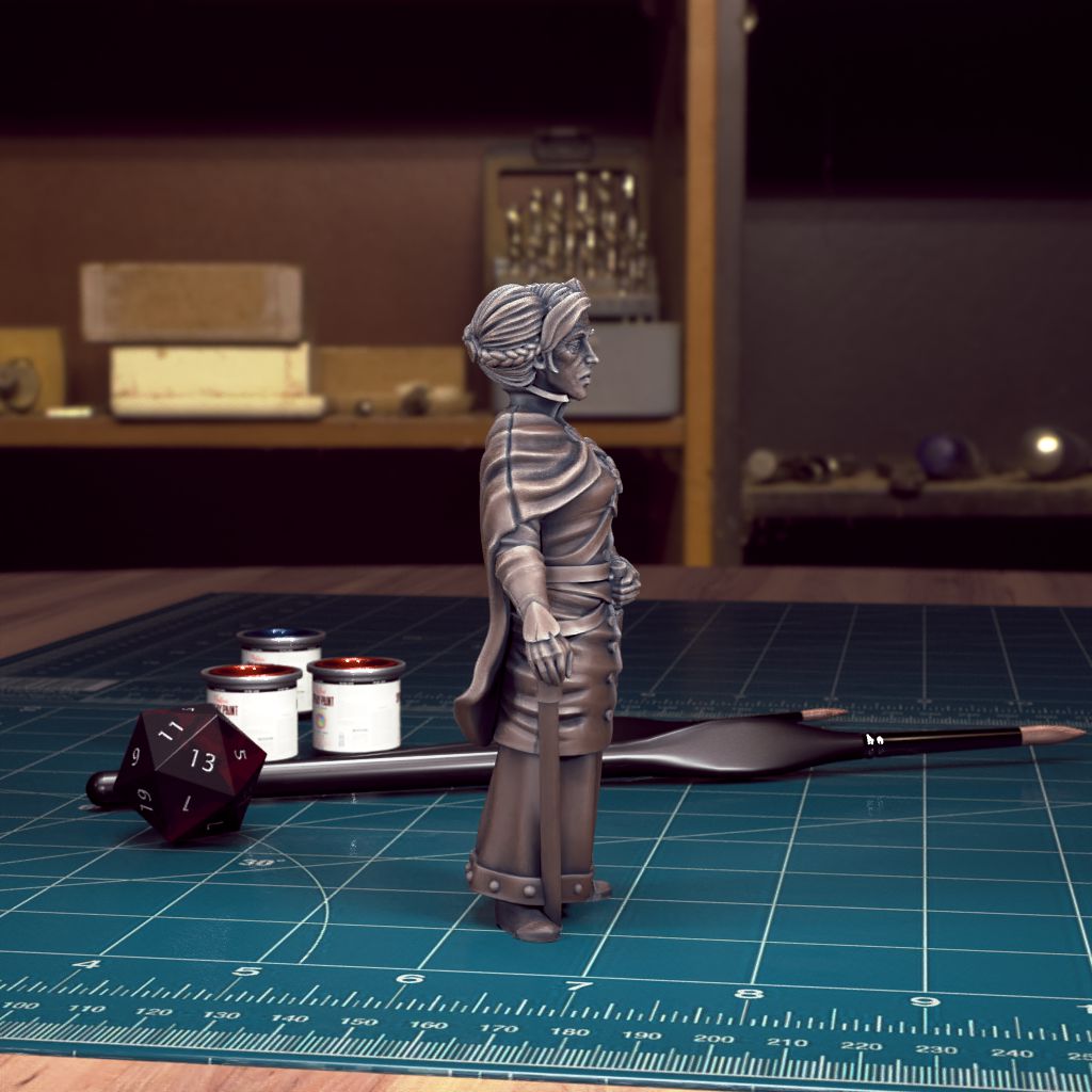 Curse of Strahd NPC, Lady Fiona Wachter | DnD Character Miniature | TytanTroll Miniatures - Tattles Told 3D