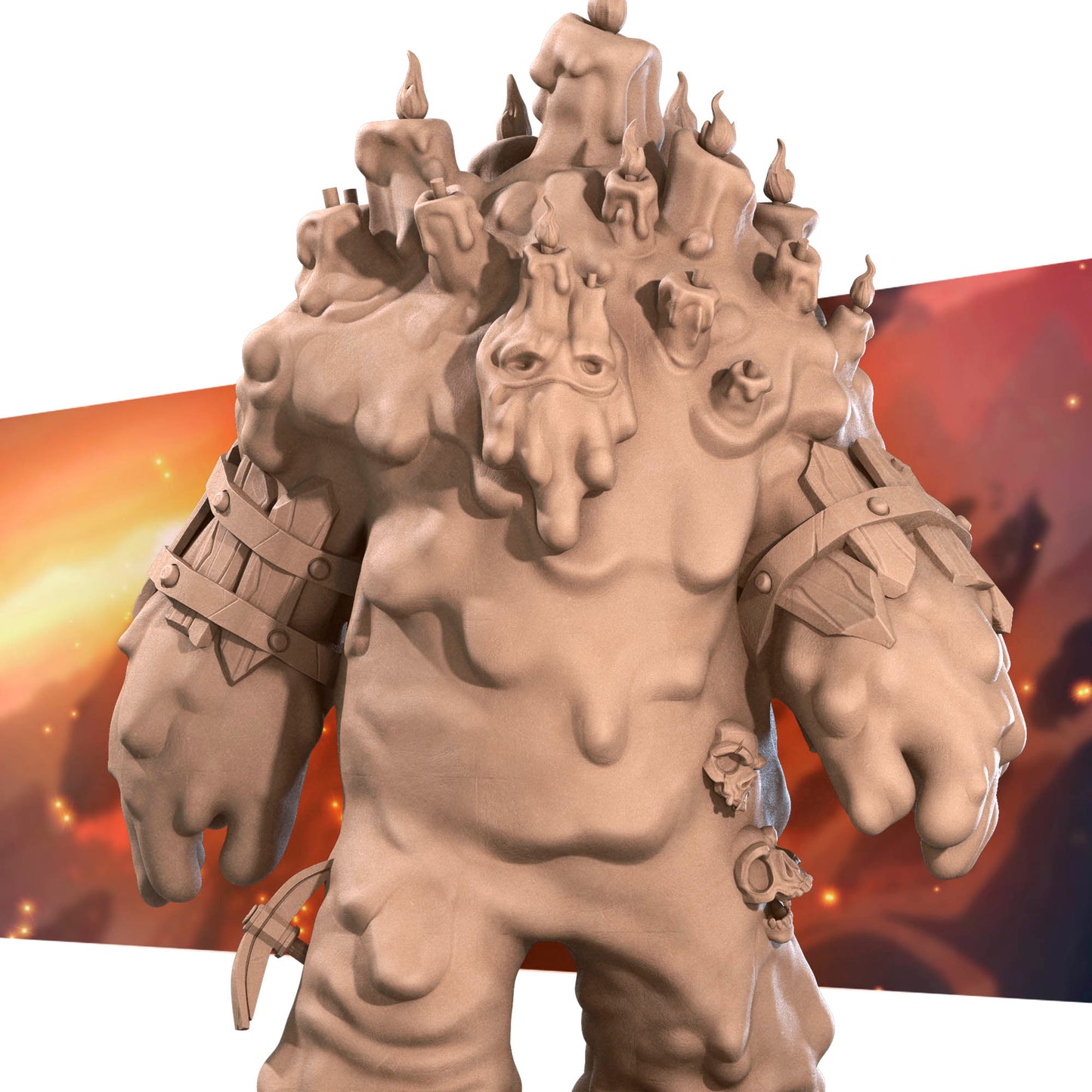 Mine, Wax Golem | D&D TTRPG Miniature | Bite the Bullet