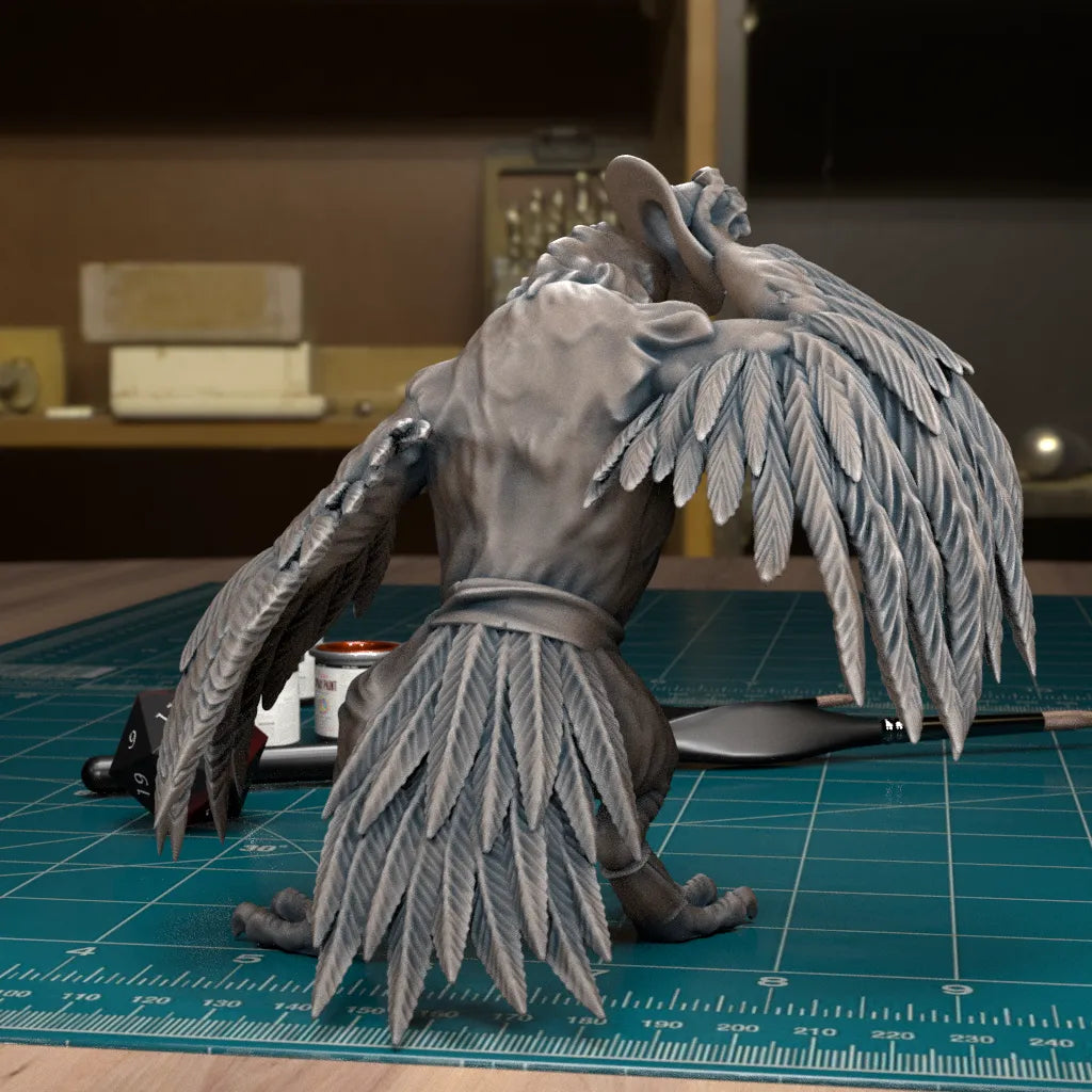 CoS Wereraven | D&D TTRPG Mini | TytanTroll Miniatures