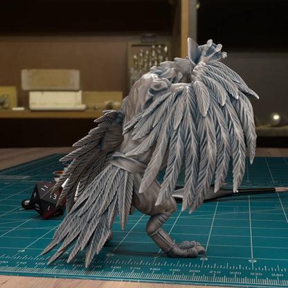 CoS Wereraven | D&D TTRPG Mini | TytanTroll Miniatures