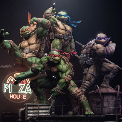 1:12 Turtle Brothers | 3D Printed Resin Garage Kit Figure | CA 3D Studios