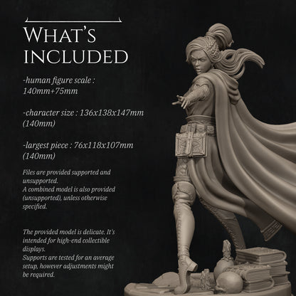 Elf Mage 2025 Update | Tabletop and Display Scales | D&D TTRPG Fantasy Miniature | Nerikson