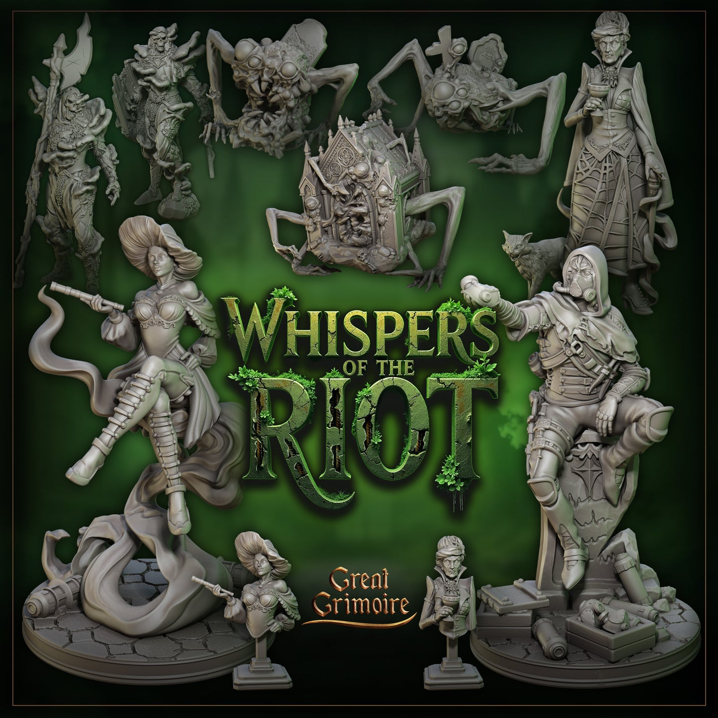 Whispers of the Riot | Tabletop Gaming Miniatures Collection | Great Grimoire