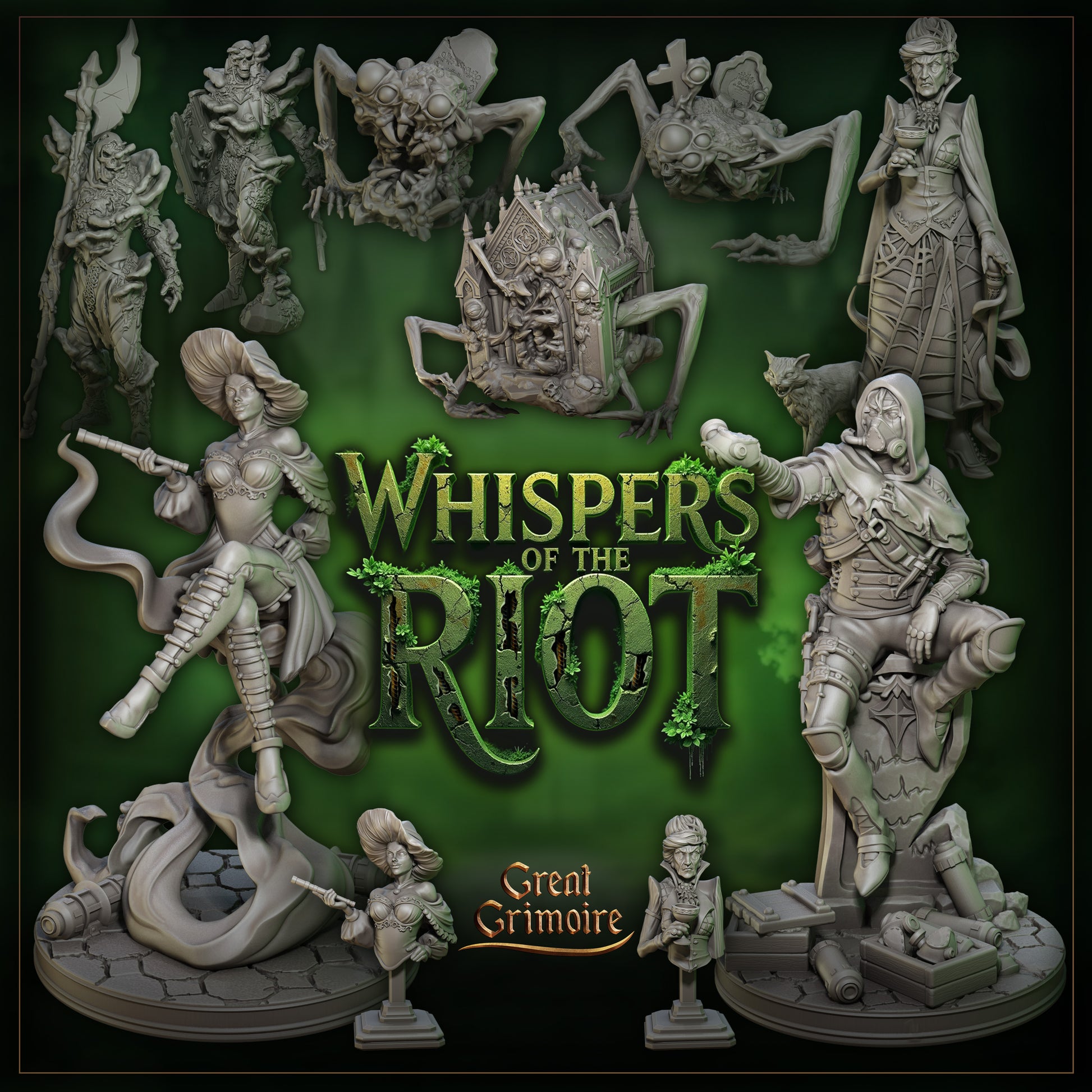 Whispers of the Riot | Tabletop Gaming Miniatures Collection | Great Grimoire