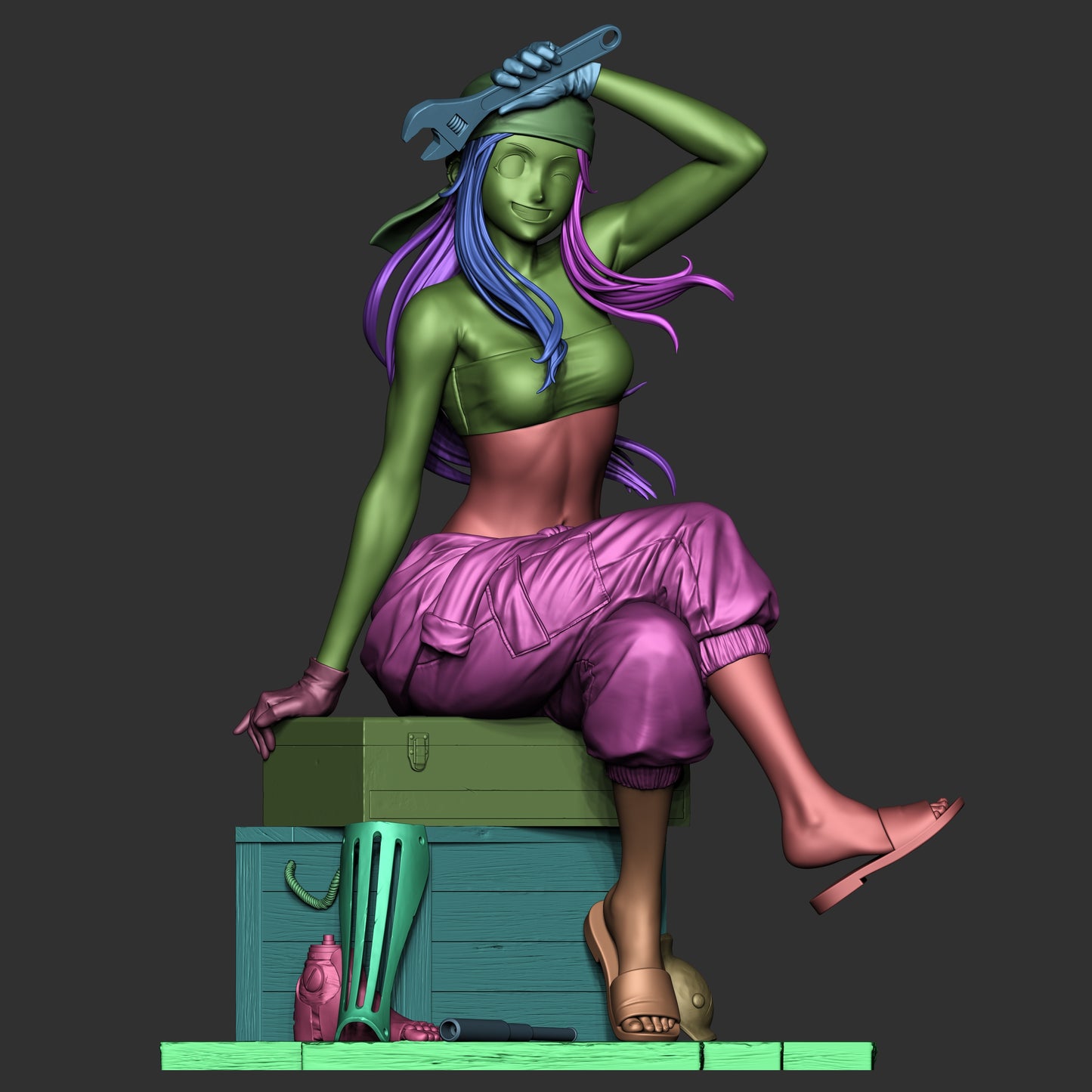 1:12 Master Prosthetic Mechanic | 3D Printed Resin Garage Kit Figure | CA 3D Studios