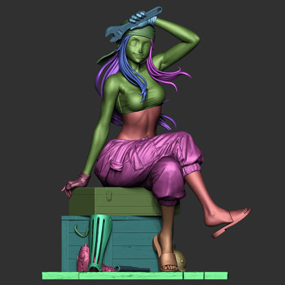 1:12 Master Prosthetic Mechanic | 3D Printed Resin Garage Kit Figure | CA 3D Studios