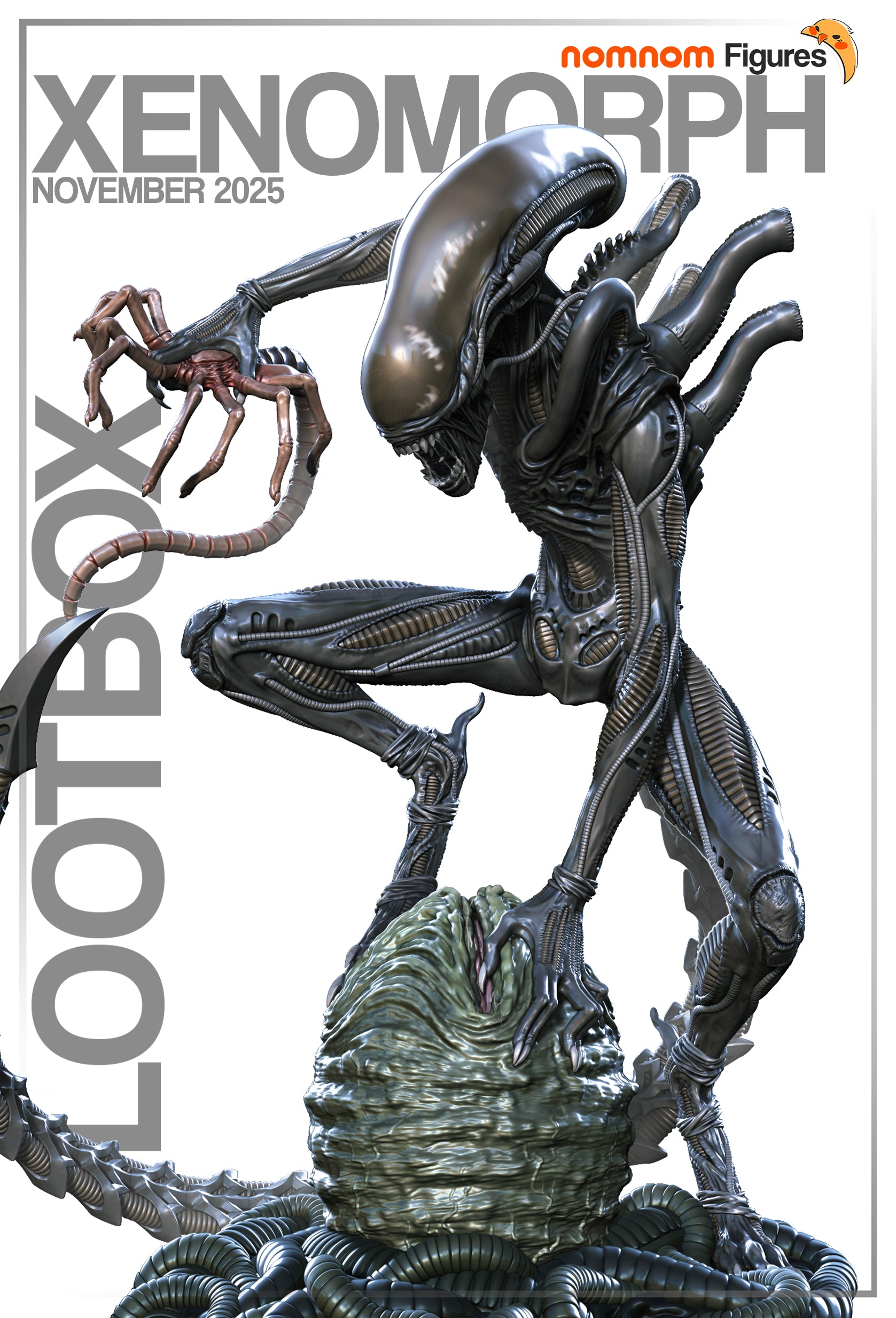 Predatory Alien | Resin Garage Kit Figure Fan Art | Nomnom Figures