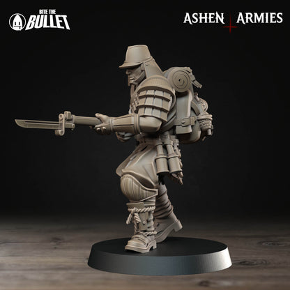 Bullet Crusade, Holy Shogunate, Yeomen | D&D Pathfinder TTRPG Miniature | Bite the Bullet