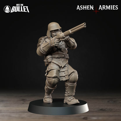 Bullet Crusade, Holy Shogunate, Yeomen | D&D Pathfinder TTRPG Miniature | Bite the Bullet