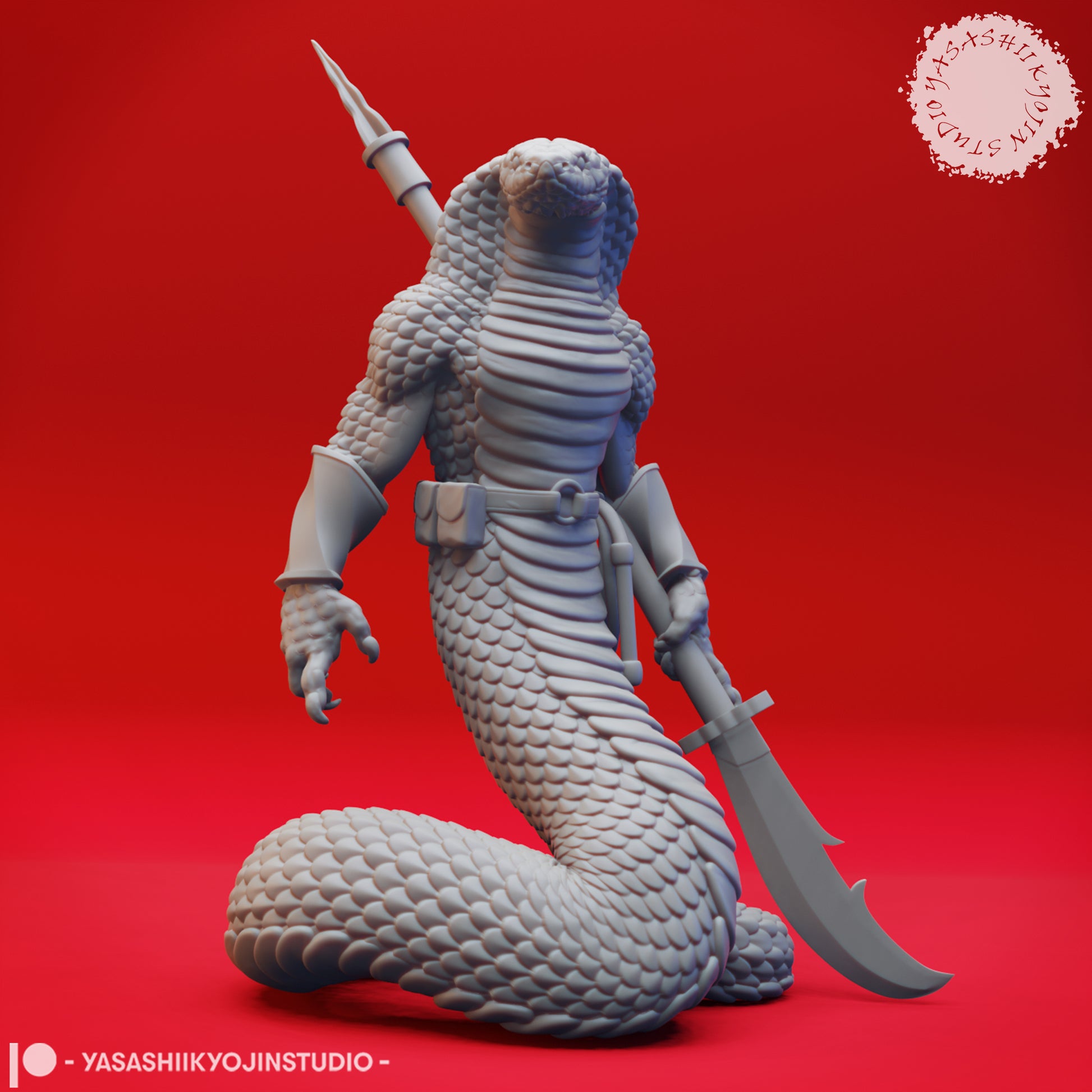 Yuan-Ti | TTRPG Monster Miniature | Yasashii Kyojin Studio - Tattles Told 3D