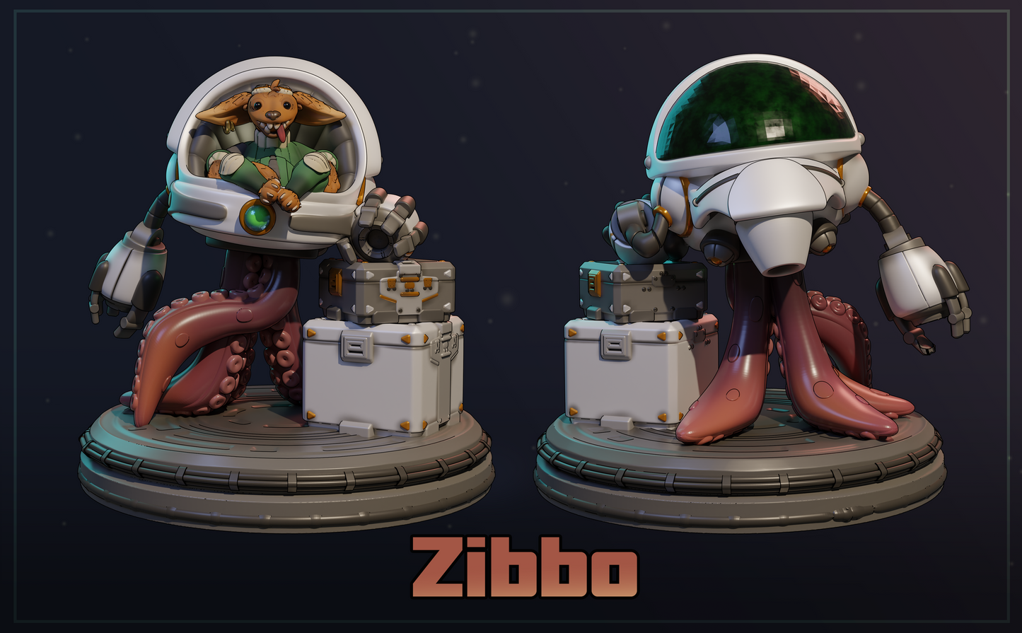 Zibbo | Display Scale | Scifi Fantasy Miniature | Dungeons and Maidens