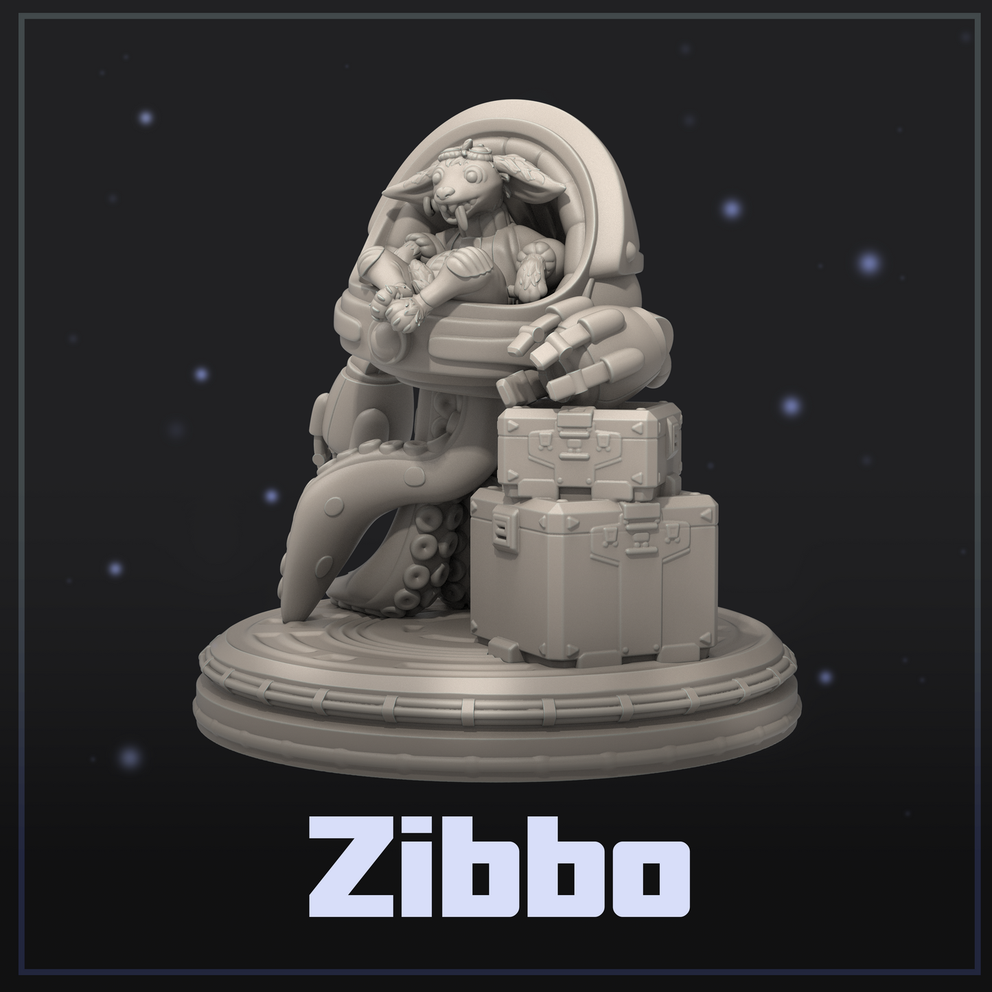 Zibbo | Display Scale | Scifi Fantasy Miniature | Dungeons and Maidens