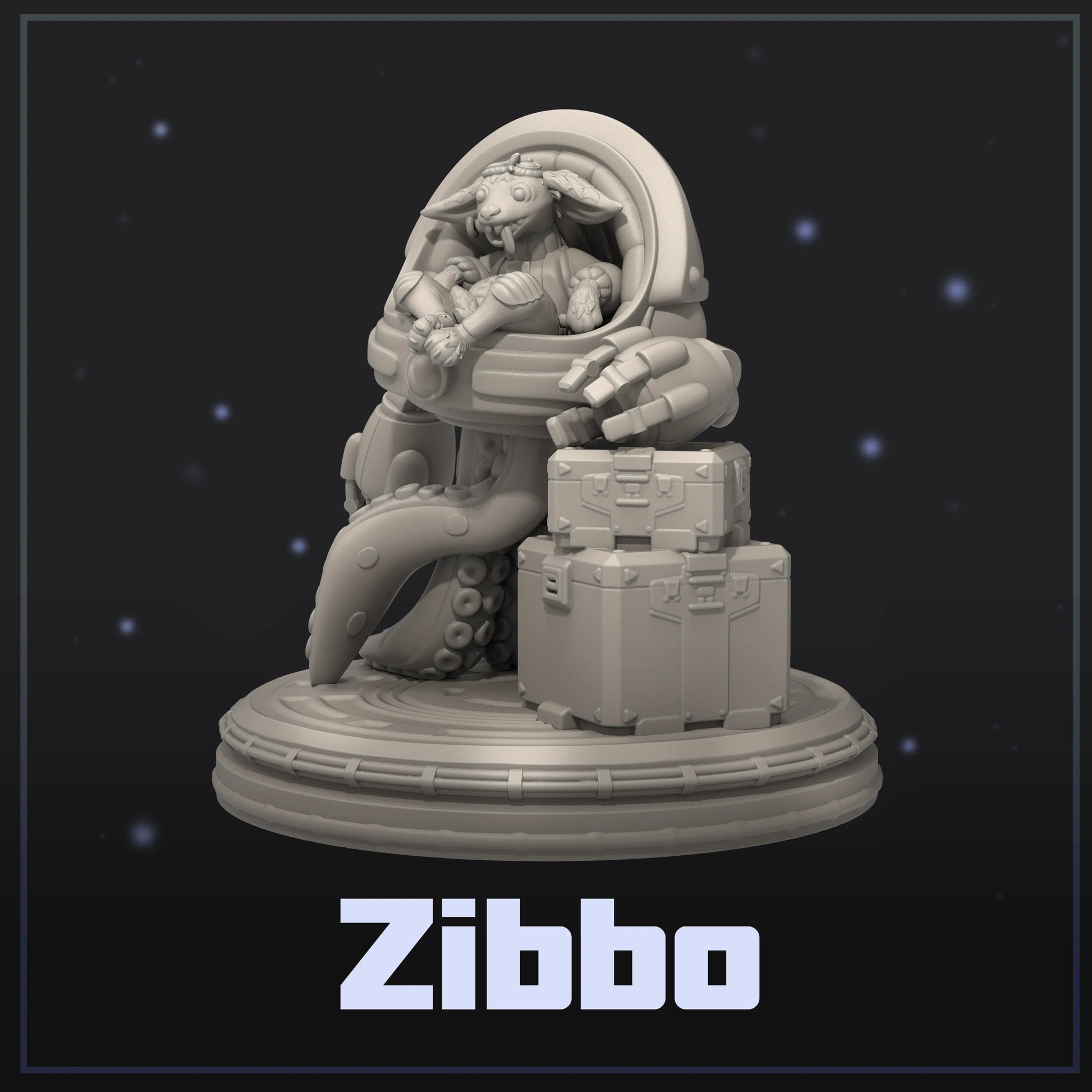 Zibbo | Display Scale | Scifi Fantasy Miniature | Dungeons and Maidens