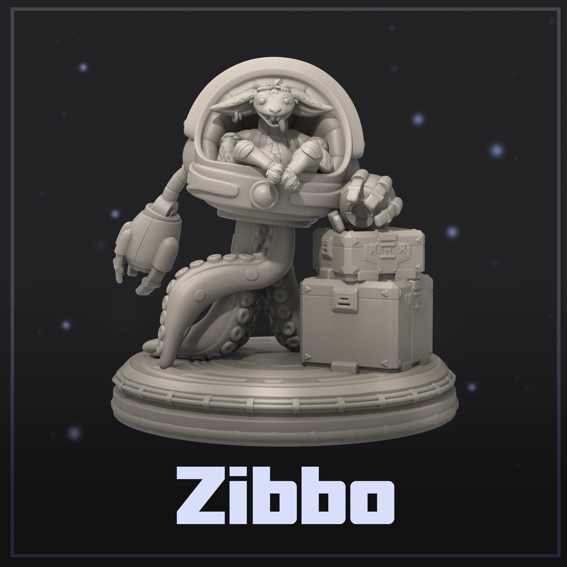 Zibbo | Display Scale | Scifi Fantasy Miniature | Dungeons and Maidens