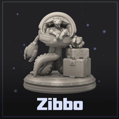 Zibbo | Display Scale | Scifi Fantasy Miniature | Dungeons and Maidens