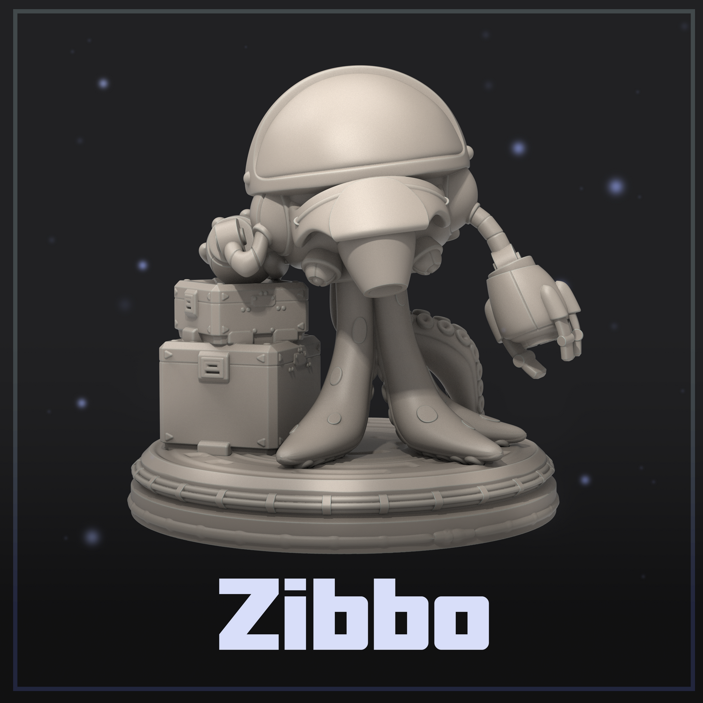 Zibbo | Display Scale | Scifi Fantasy Miniature | Dungeons and Maidens
