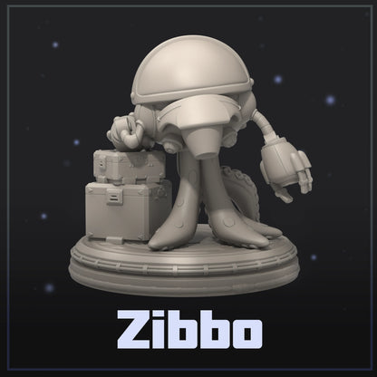 Zibbo | Display Scale | Scifi Fantasy Miniature | Dungeons and Maidens
