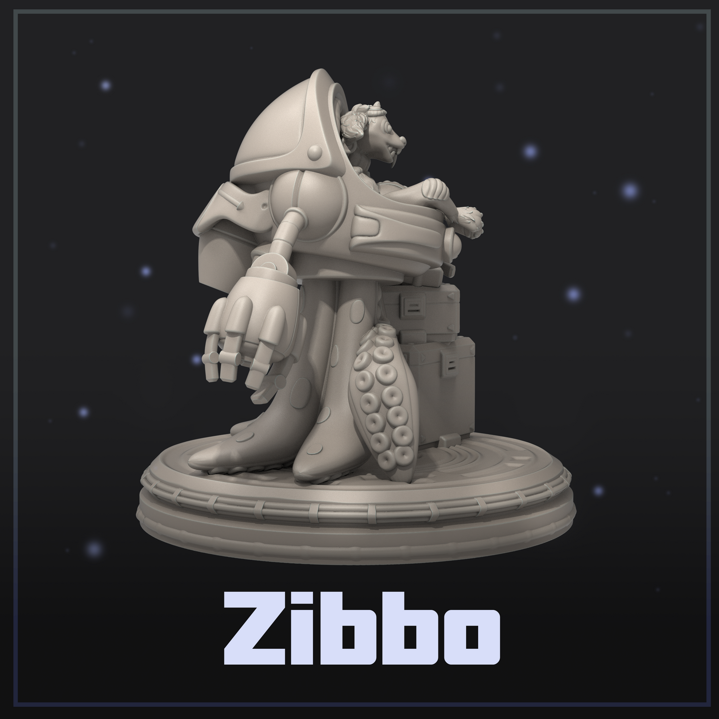 Zibbo | Display Scale | Scifi Fantasy Miniature | Dungeons and Maidens