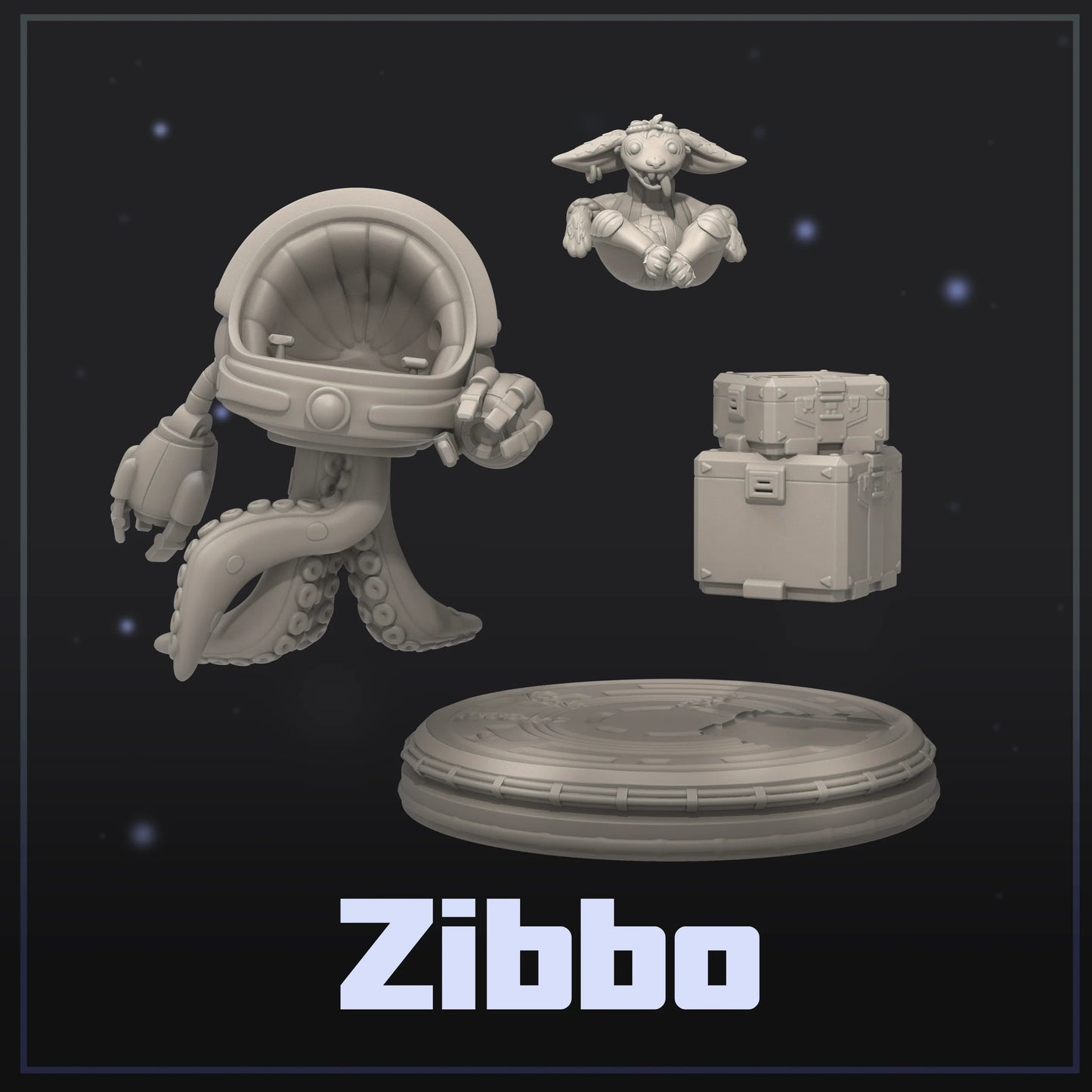 Zibbo | Display Scale | Scifi Fantasy Miniature | Dungeons and Maidens