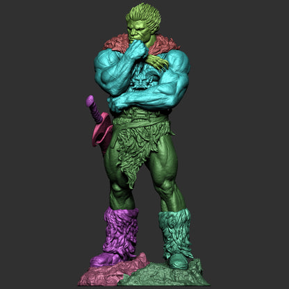 1:12 Brutal Demon Warrior | 3D Printed Resin Garage Kit Figure | CA 3D Studios