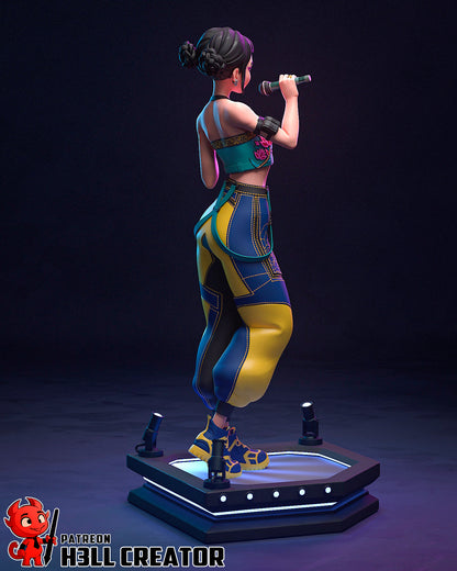 1:12 Rhythmic Sweetheart | Resin Garage Kit Figure Game Fan Art | h3LL creator