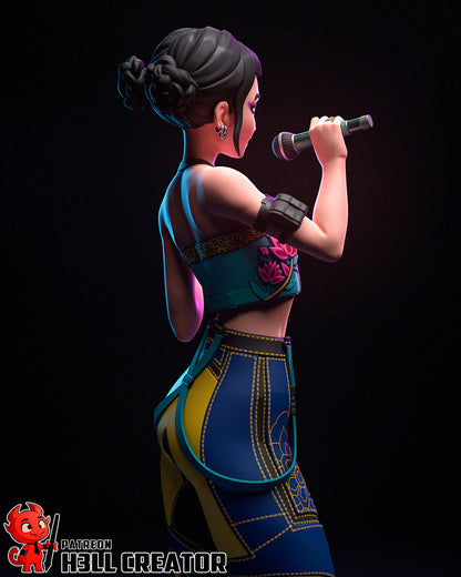 1:12 Rhythmic Sweetheart | Resin Garage Kit Figure Game Fan Art | h3LL creator