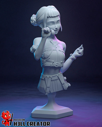 1:12 Rhythmic Sweetheart | Resin Garage Kit Figure Game Fan Art | h3LL creator