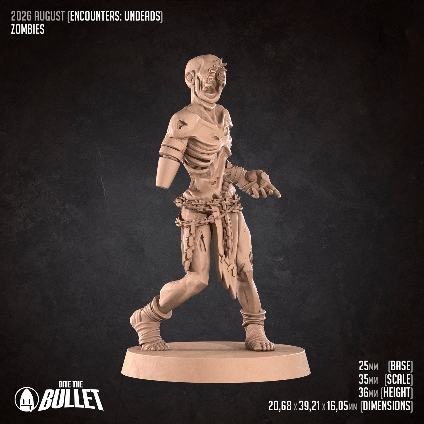 Zombies | D&D TTRPG Miniature | Bite the Bullet