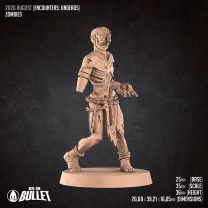 Zombies | D&D TTRPG Miniature | Bite the Bullet