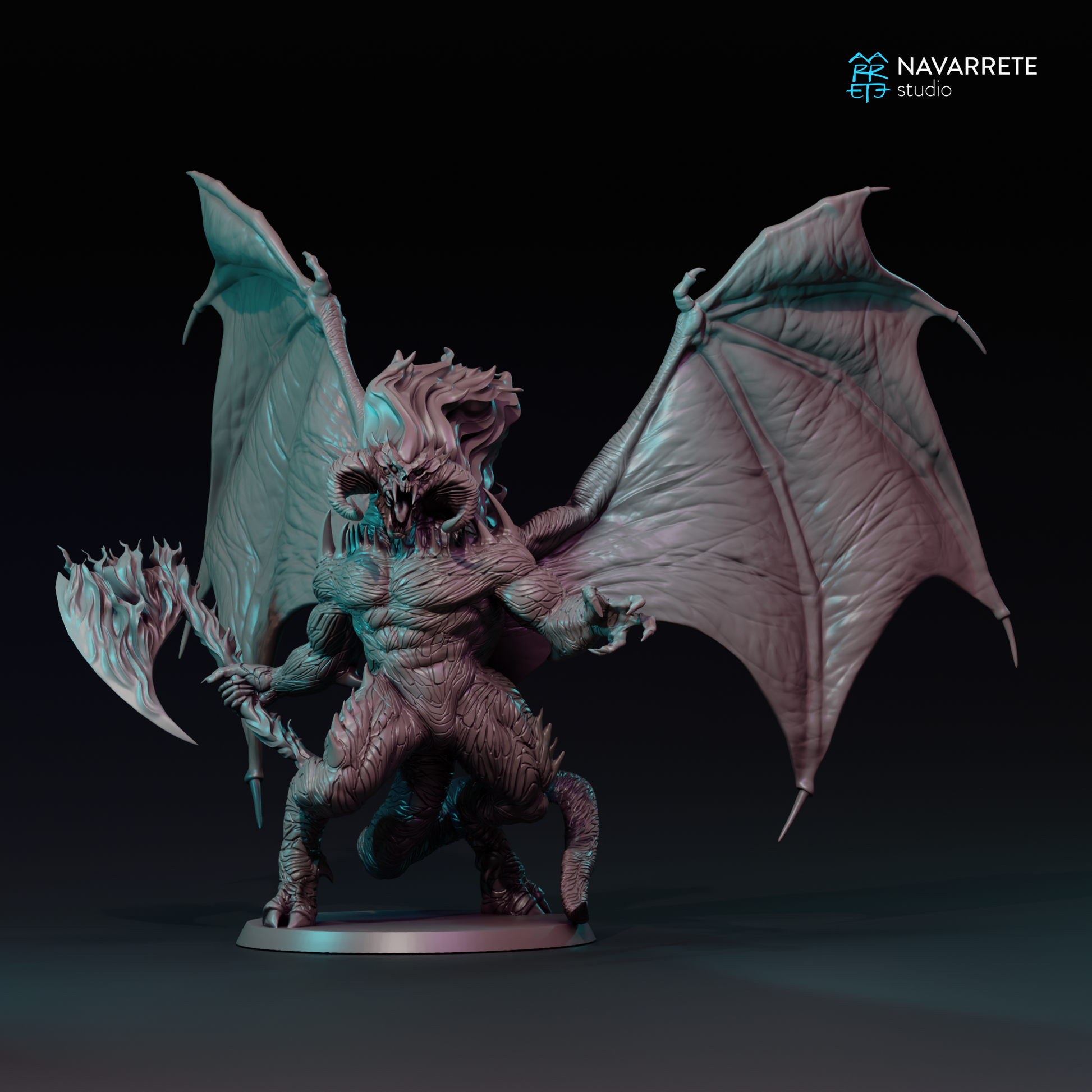 Zulrok tabletop gaming miniature by Tattles Told 3D, featuring detailed sculpt of a fantasy character on a small base.