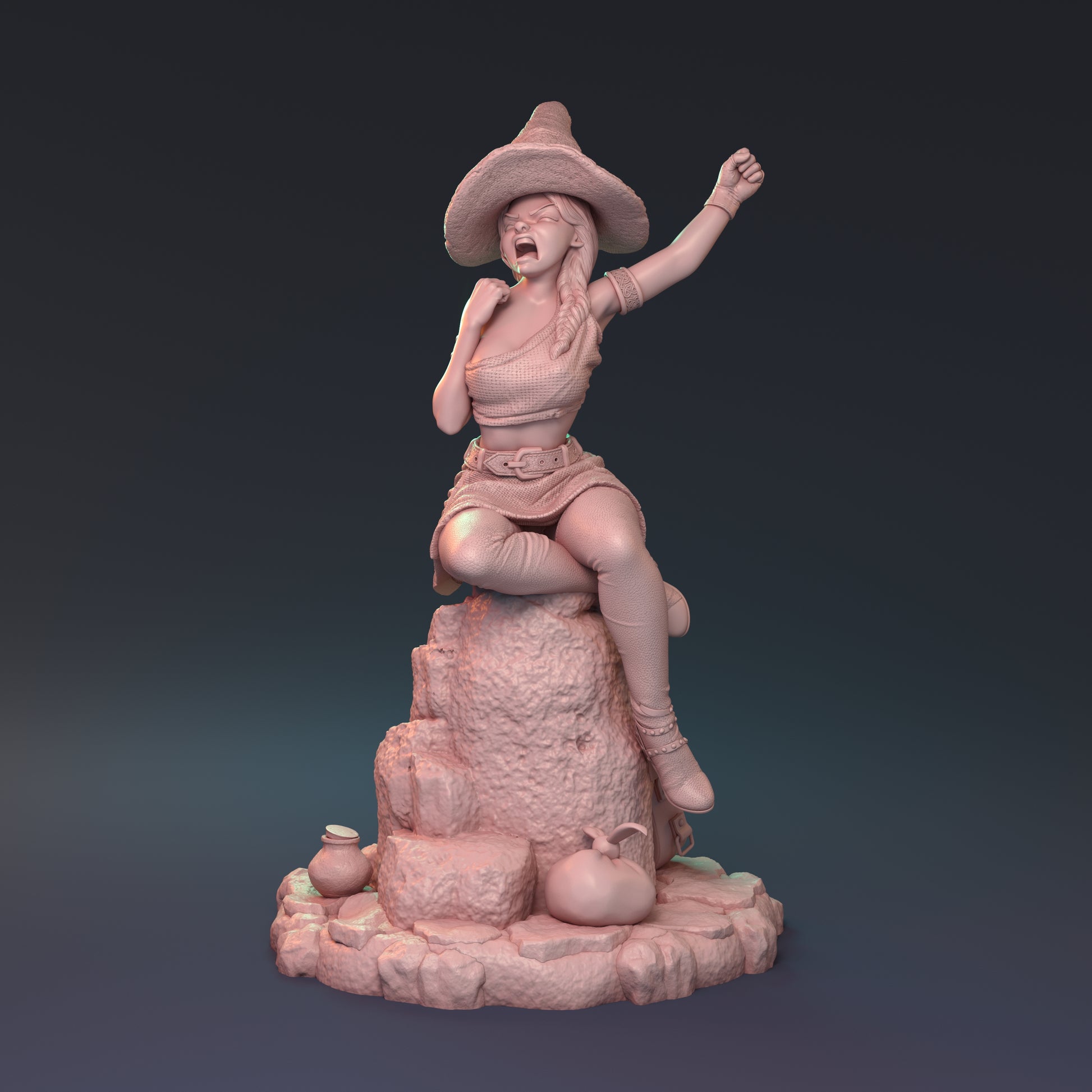 After the Rain Pin Up | D&D TTRPG Miniature | Hardwitch Games