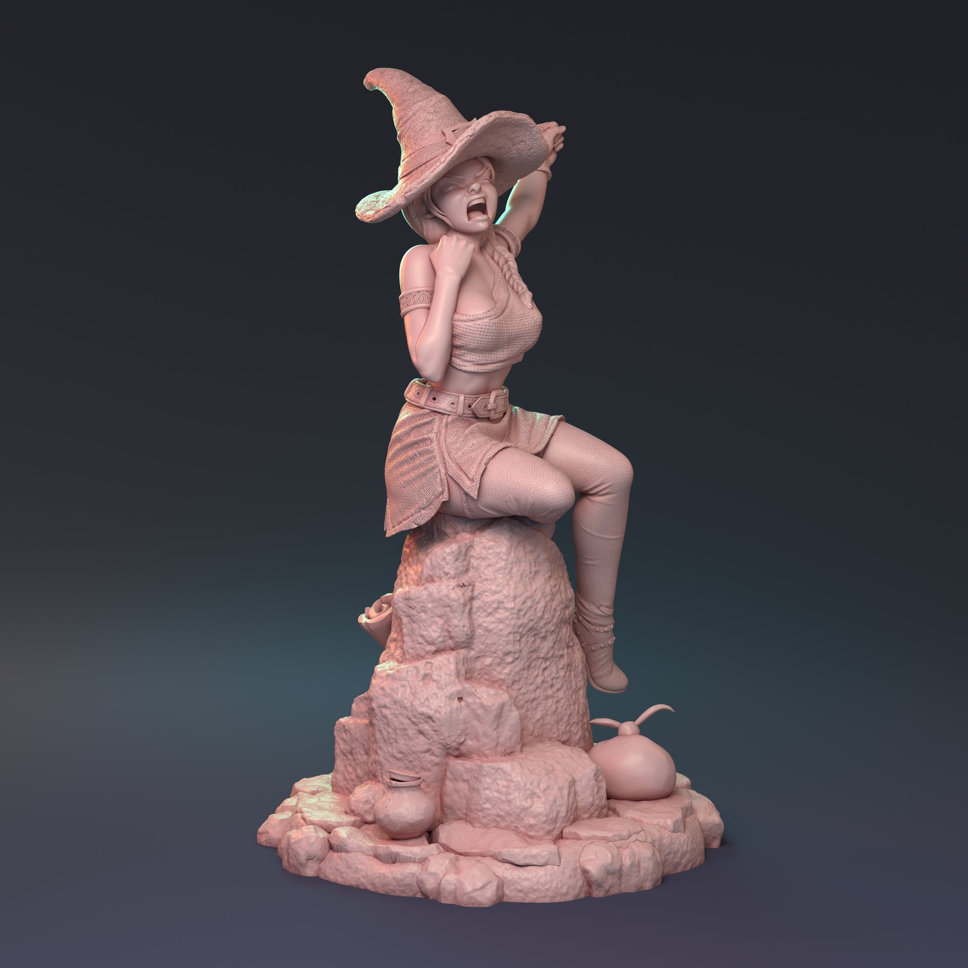 After the Rain Pin Up | D&D TTRPG Miniature | Hardwitch Games