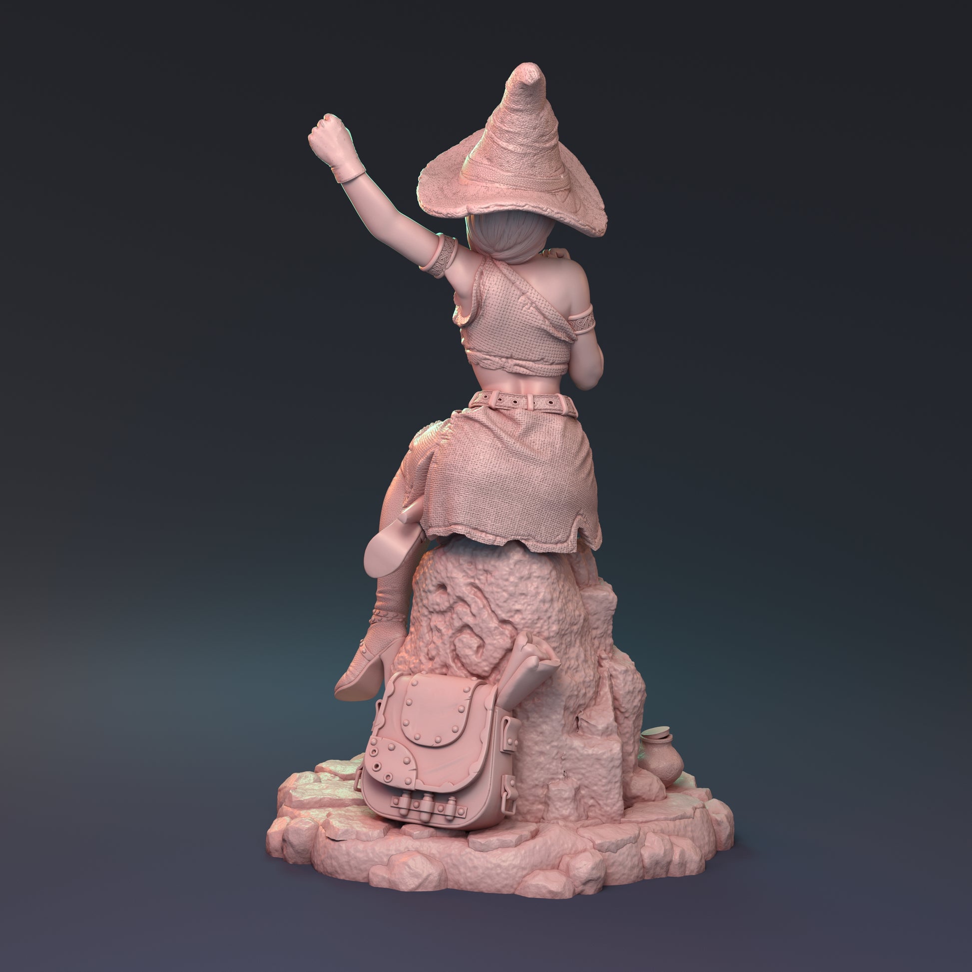 After the Rain Pin Up | D&D TTRPG Miniature | Hardwitch Games