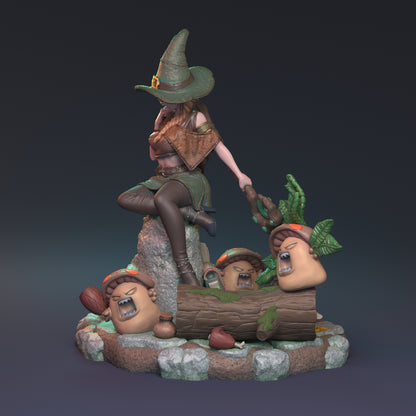 After the Rain Pin Up | D&D TTRPG Miniature | Hardwitch Games