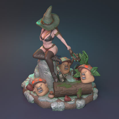 After the Rain Pin Up | D&D TTRPG Miniature | Hardwitch Games