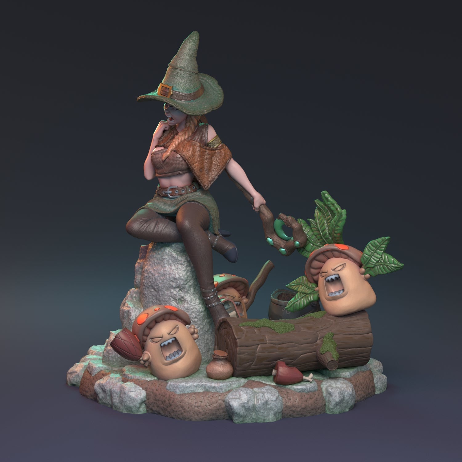 After the Rain Pin Up | D&D TTRPG Miniature | Hardwitch Games