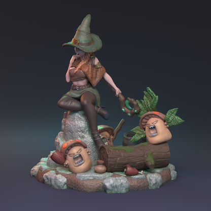 After the Rain Pin Up | D&D TTRPG Miniature | Hardwitch Games