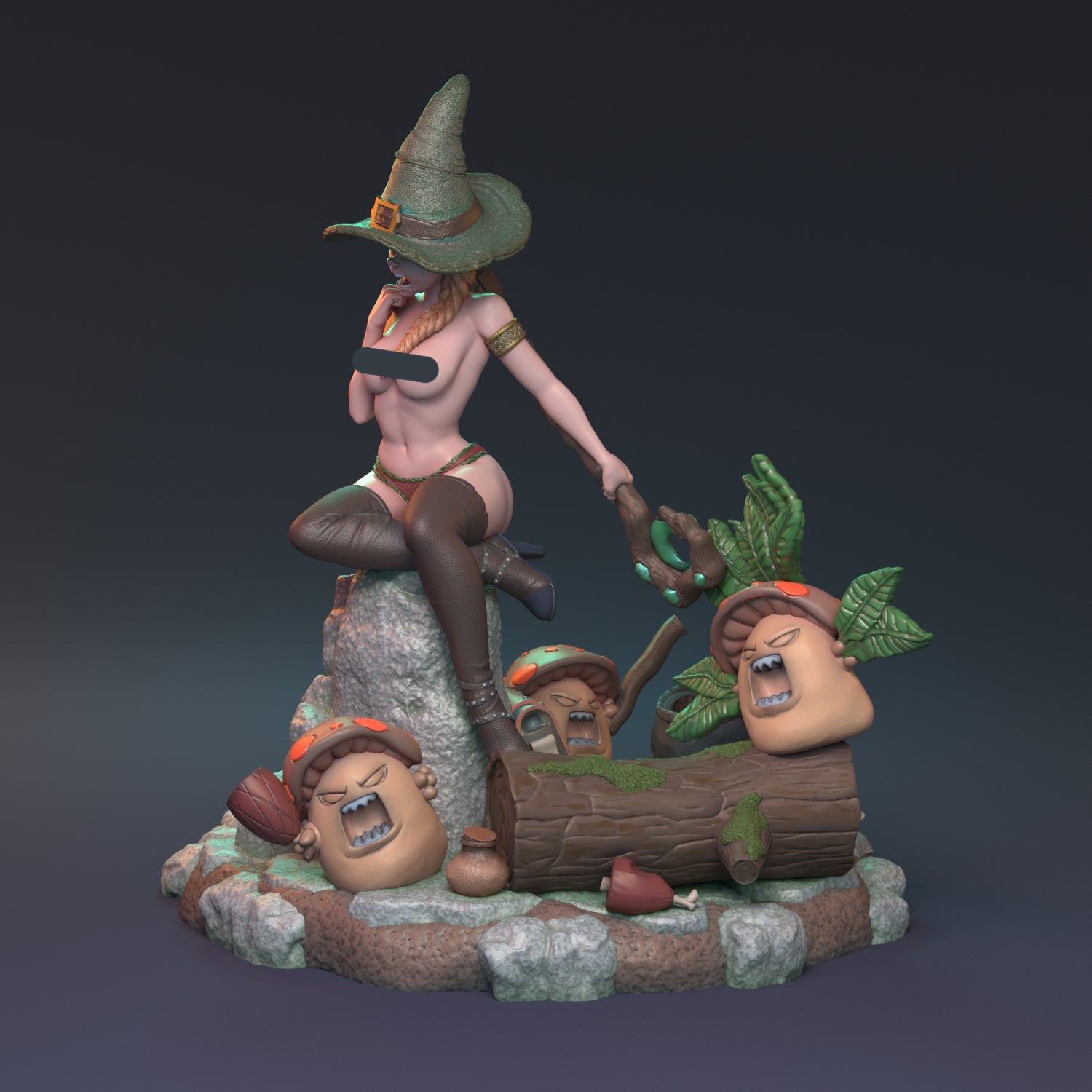 After the Rain Pin Up | D&D TTRPG Miniature | Hardwitch Games