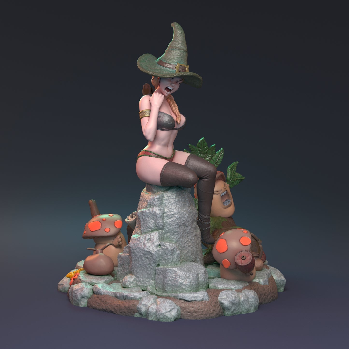 After the Rain Pin Up | D&D TTRPG Miniature | Hardwitch Games