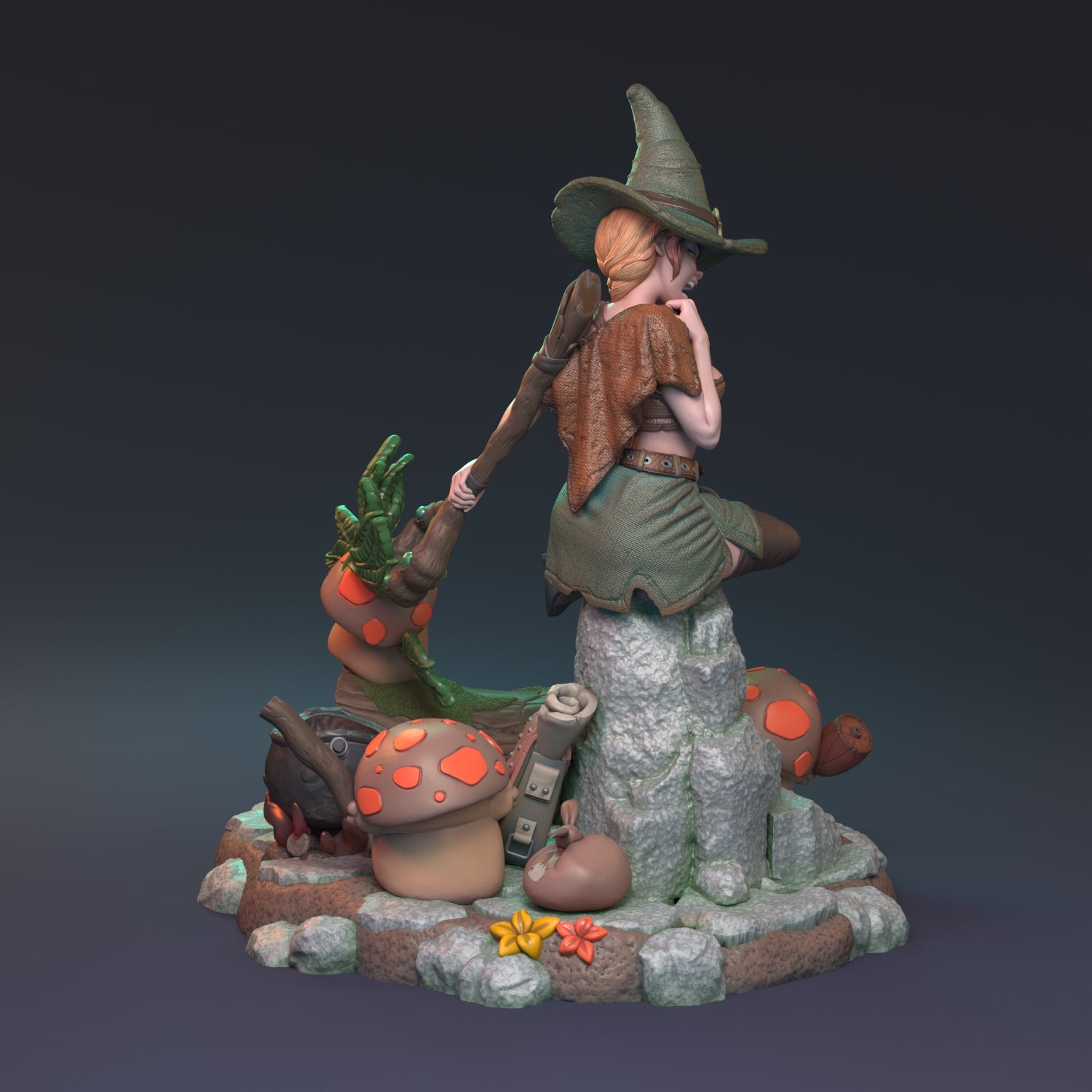 After the Rain Pin Up | D&D TTRPG Miniature | Hardwitch Games