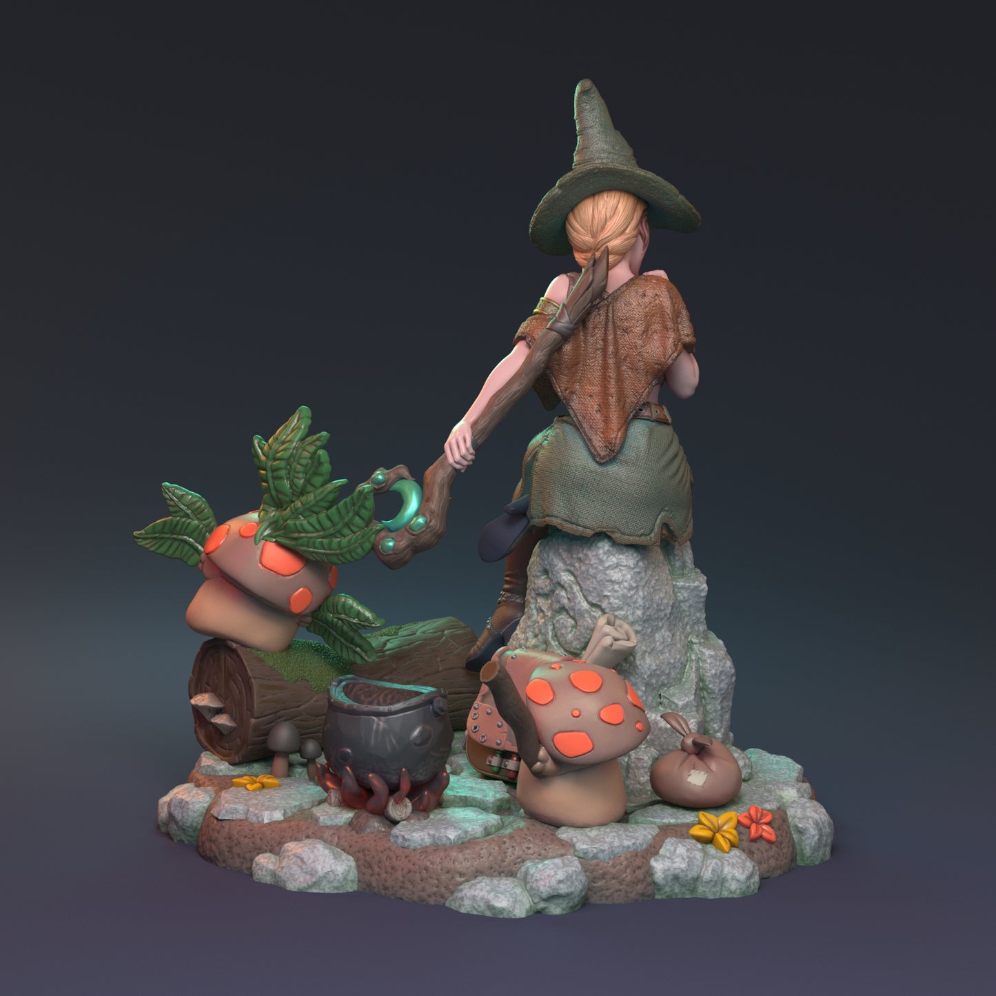 After the Rain Pin Up | D&D TTRPG Miniature | Hardwitch Games