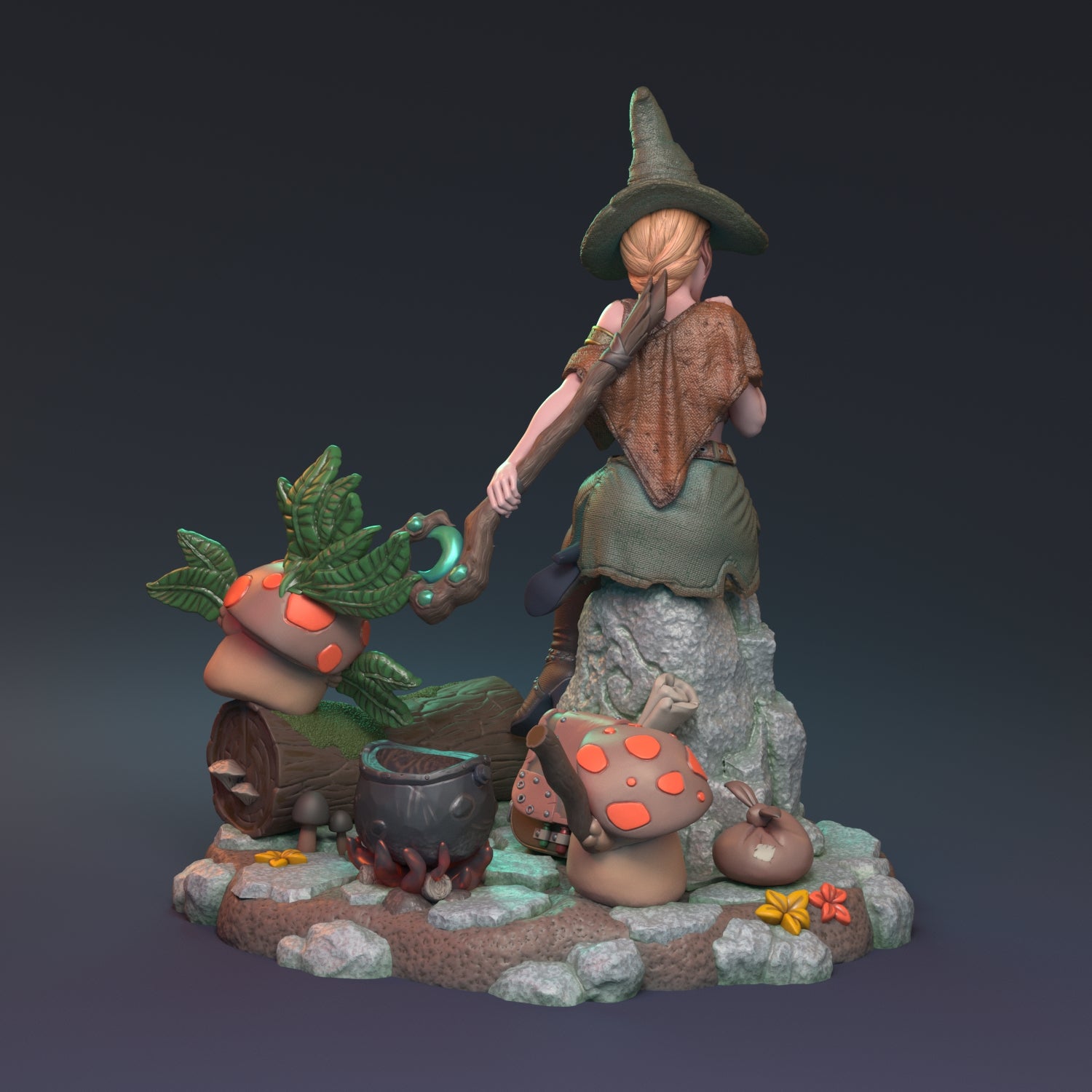 After the Rain Pin Up | D&D TTRPG Miniature | Hardwitch Games