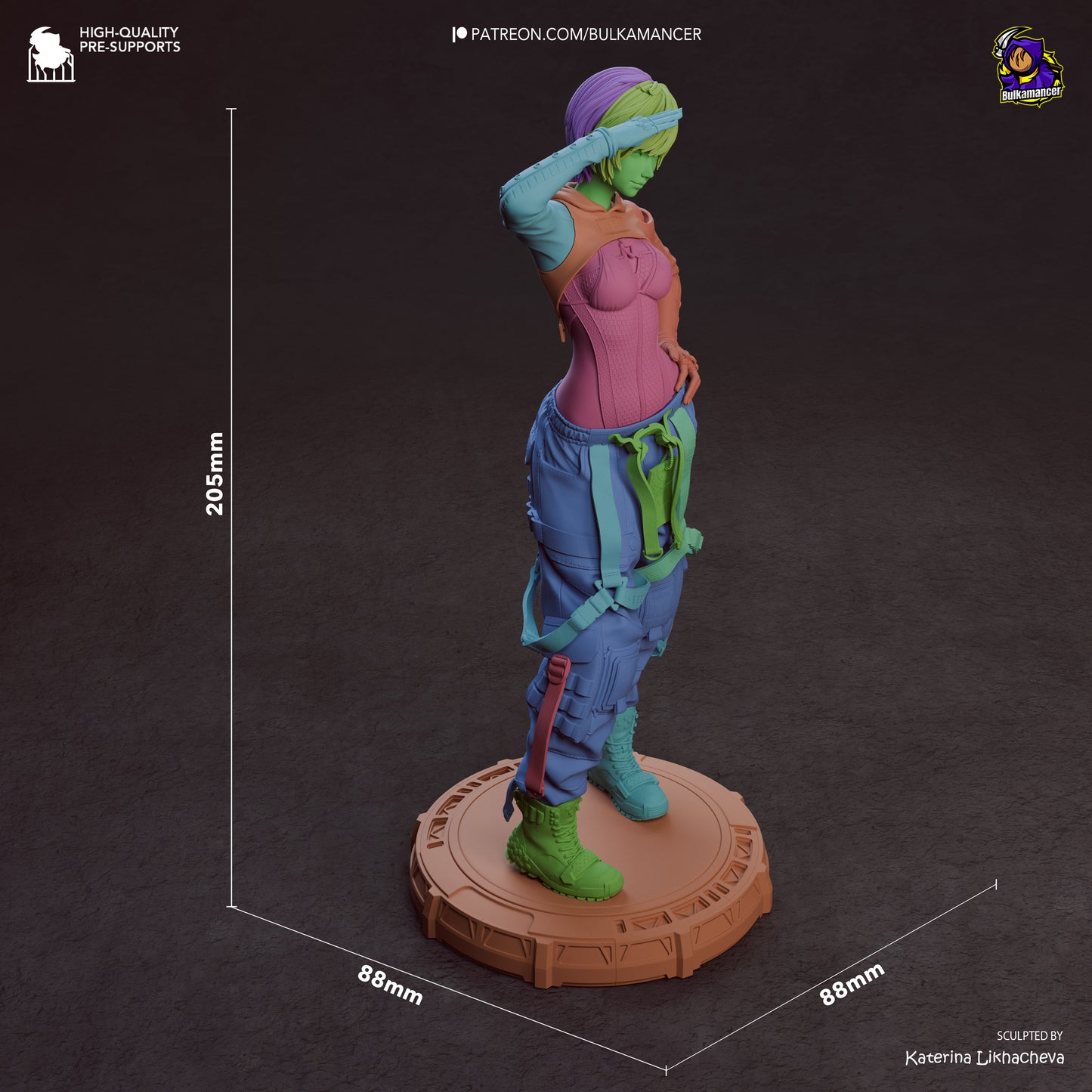 Ingeniero de escuadrón aerotransportado | Figura de kit de resina para garaje | Bulkamancer Sculpts